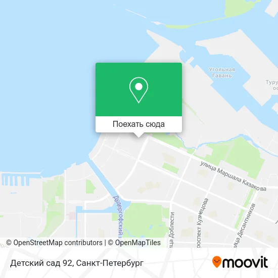 Карта Детский сад 92
