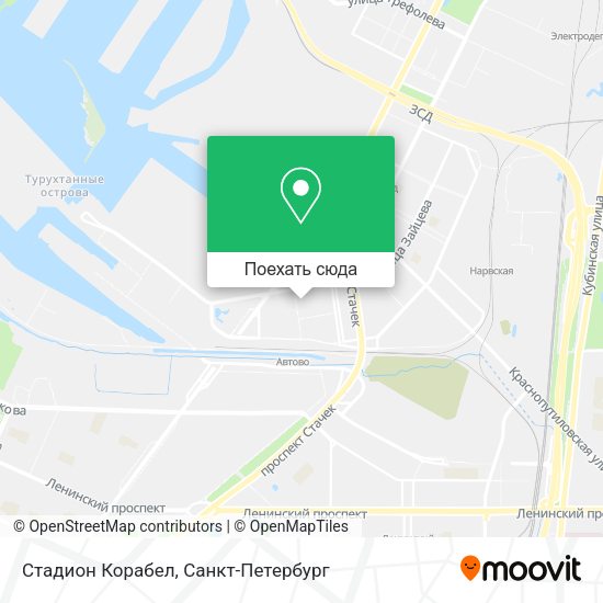 Карта Стадион Корабел