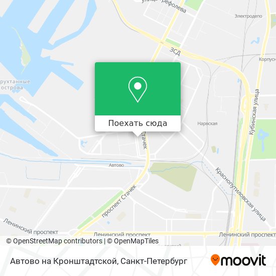 Карта Автово на Кронштадтской
