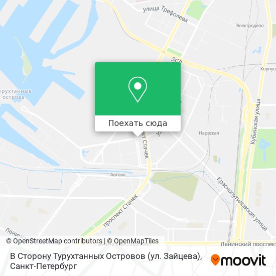 Карта В Сторону Турухтанных Островов (ул. Зайцева)