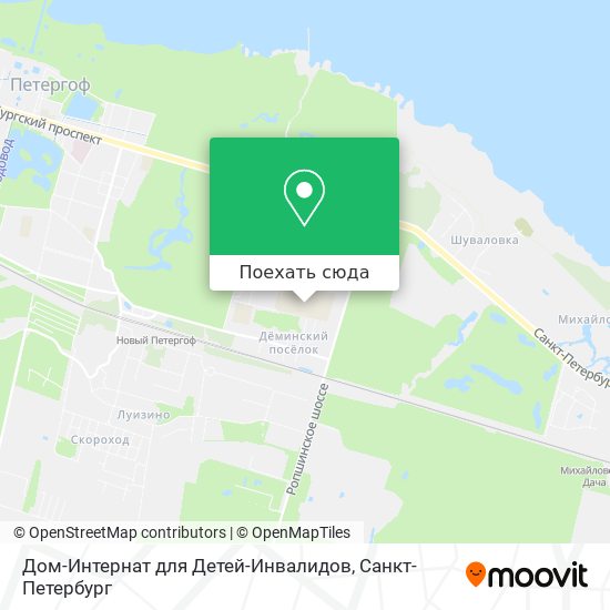 Карта Дом-Интернат для Детей-Инвалидов