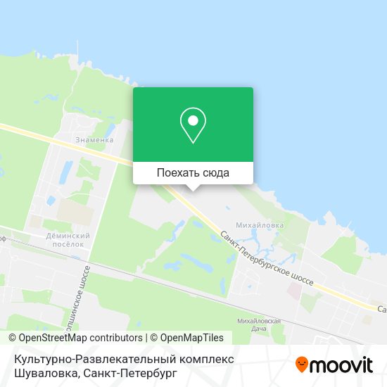 Карта Культурно-Развлекательный комплекс Шуваловка