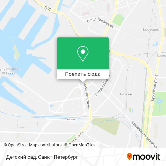 Карта Детский сад
