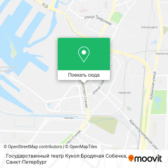 Карта Государственный театр Кукол Бродячая Собачка