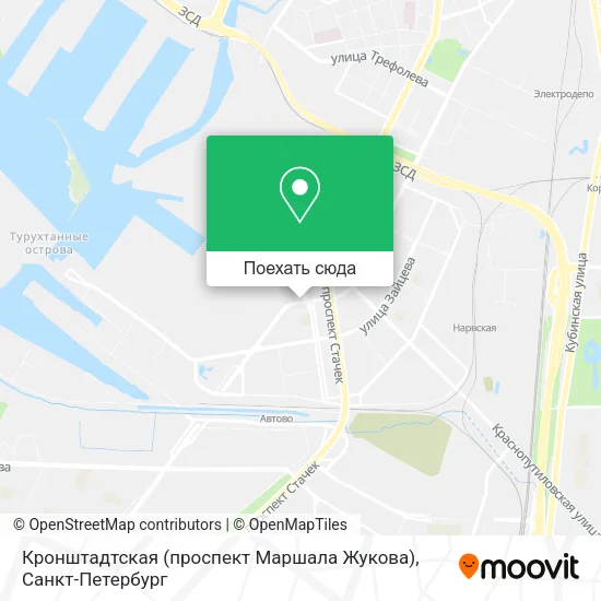 Карта Кронштадтская (проспект Маршала Жукова)