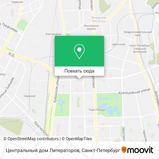 Карта Центральный дом Литераторов