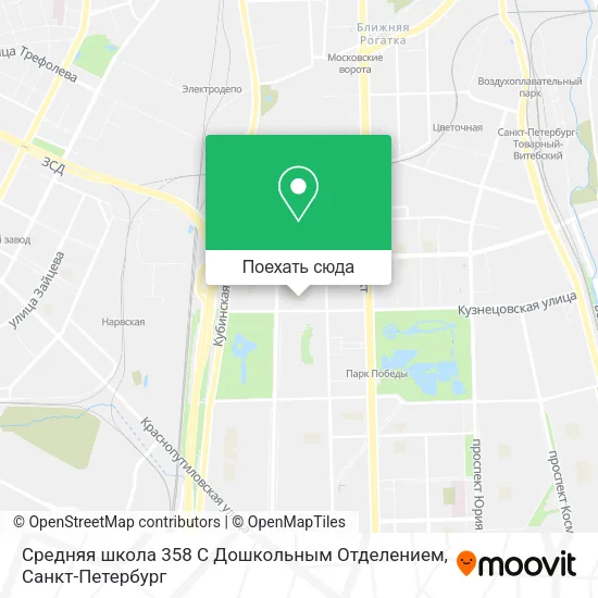 Карта Средняя школа 358 С Дошкольным Отделением