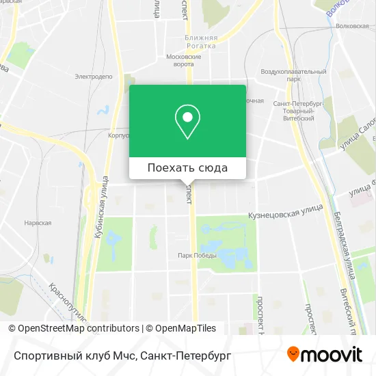 Карта Спортивный клуб Мчс