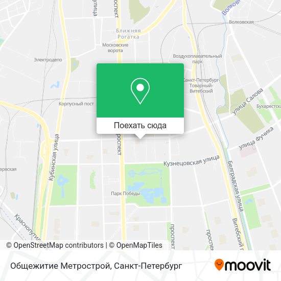 Карта Общежитие Метрострой