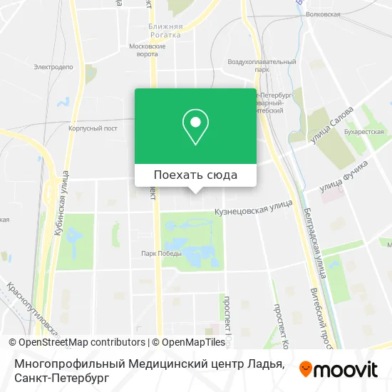 Карта Многопрофильный Медицинский центр Ладья