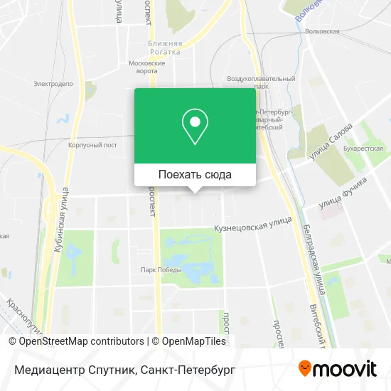 Карта Медиацентр Спутник