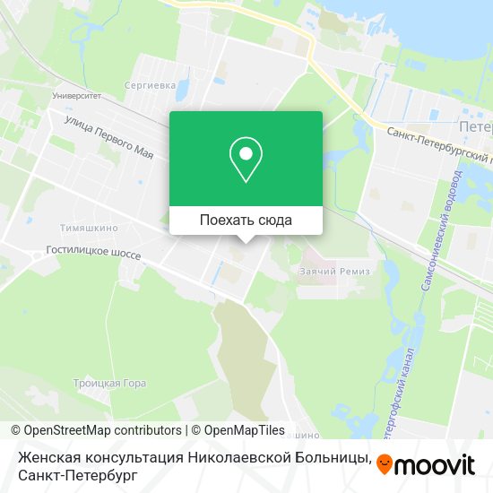 Карта Женская консультация Николаевской Больницы