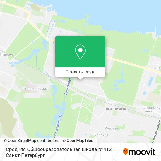 Карта Средняя Общеобразовательная школа №412