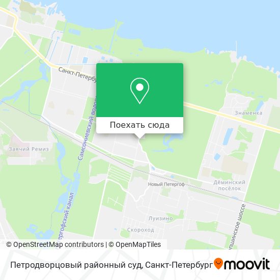 Карта Петродворцовый районный суд