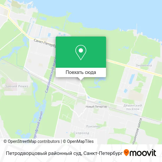 Карта Петродворцовый районный суд