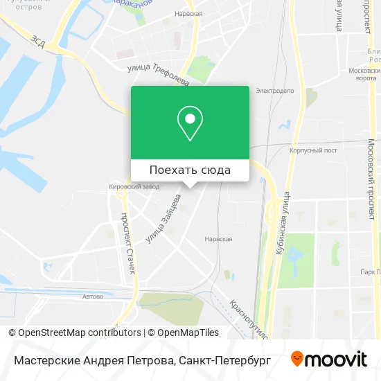 Карта Мастерские Андрея Петрова