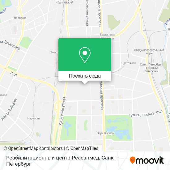 Карта Реабилитационный центр Реасанмед