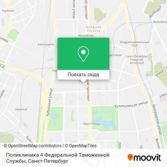 Карта Поликлиника 4 Федеральной Таможенной Службы