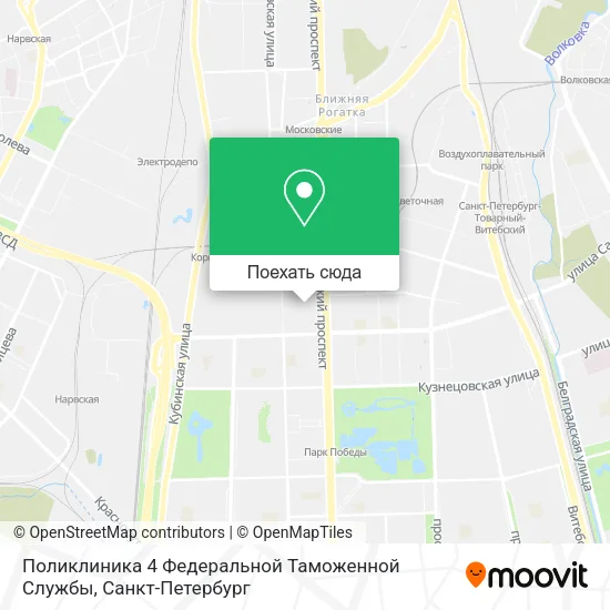 Карта Поликлиника 4 Федеральной Таможенной Службы