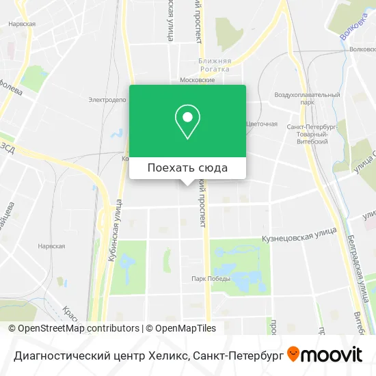 Карта Диагностический центр Хеликс