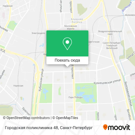 Карта Городская поликлиника 48