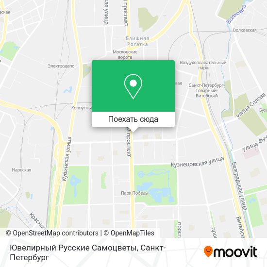 Карта Ювелирный Русские Самоцветы