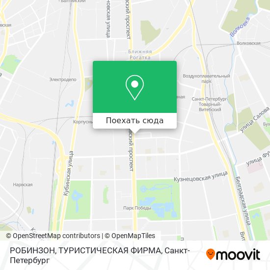 Карта РОБИНЗОН, ТУРИСТИЧЕСКАЯ ФИРМА