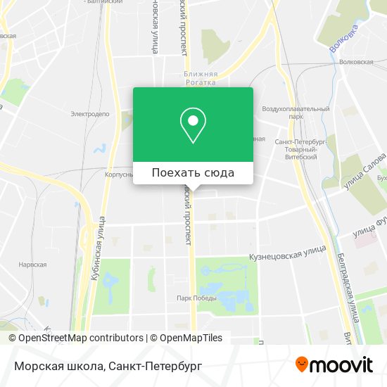 Карта Морская школа