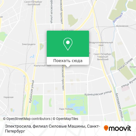 Карта Электросила, филиал Силовые Машины