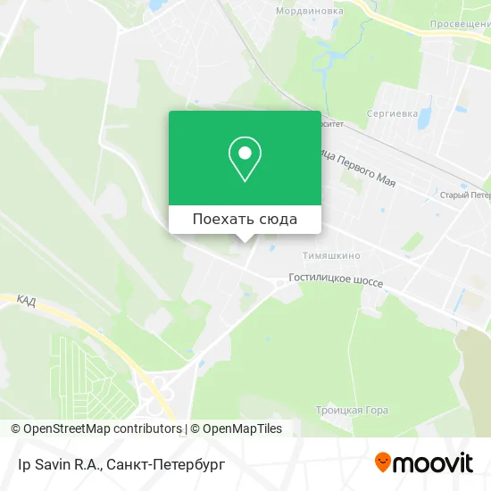 Карта Ip Savin R.A.