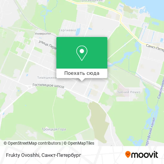 Карта Frukty Ovoshhi