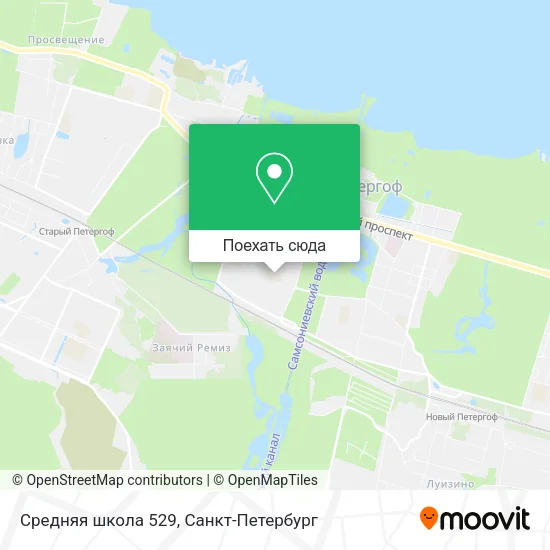 Карта Средняя школа 529