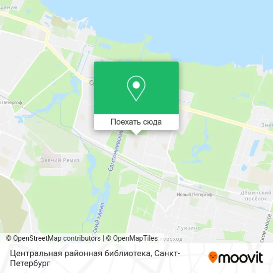 Карта Центральная районная библиотека