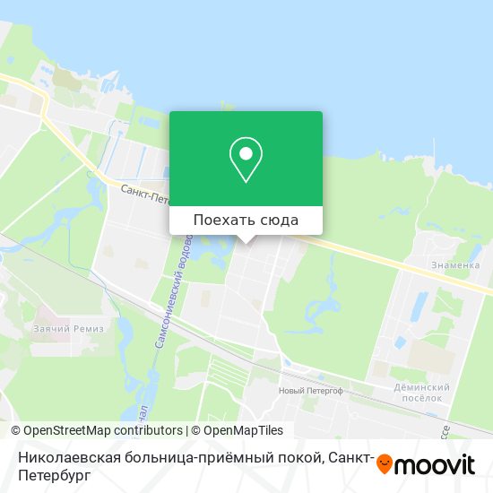 Карта Николаевская больница-приёмный покой