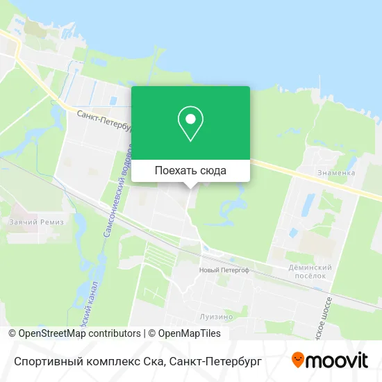 Карта Спортивный комплекс Ска