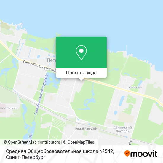 Карта Средняя Общеобразовательная школа №542