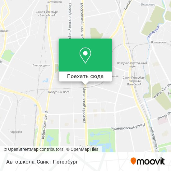Карта Автошкола