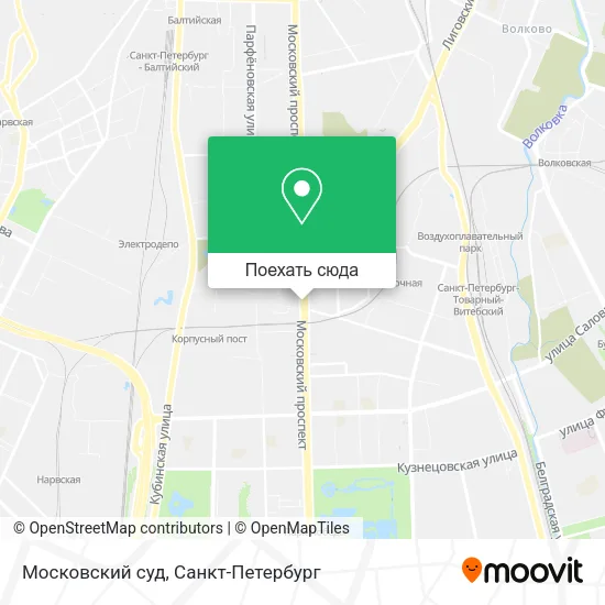 Карта Московский суд