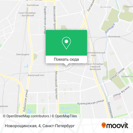 Карта Новорощинская, 4