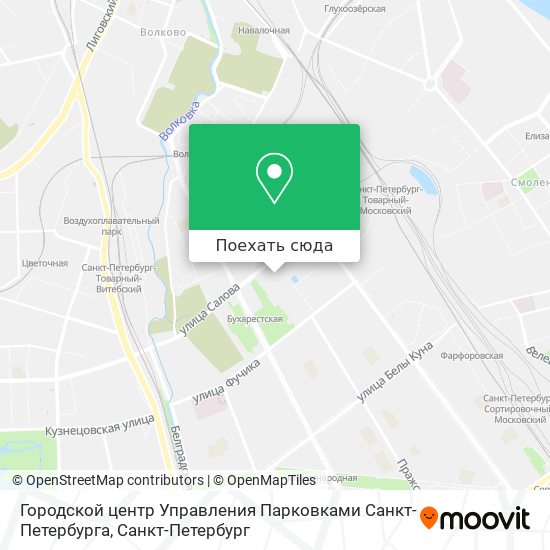 Карта Городской центр Управления Парковками Санкт-Петербурга