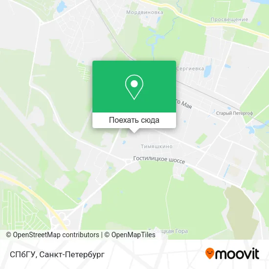 Карта СПбГУ
