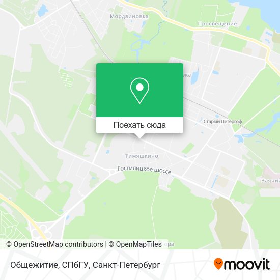 Карта Общежитие, СПбГУ