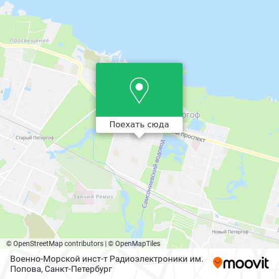 Карта Военно-Морской инст-т Радиоэлектроники им. Попова