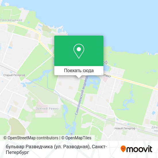 Карта бульвар Разведчика (ул. Разводная)