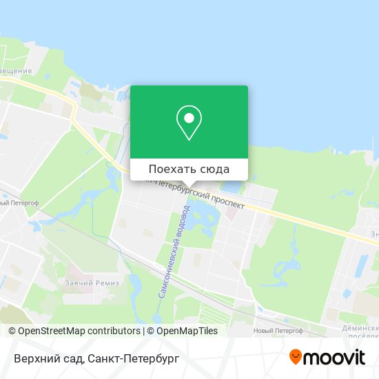 Карта Верхний сад