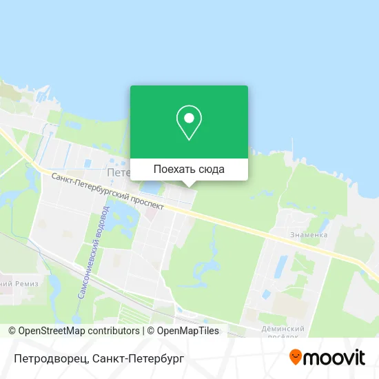 Карта Петродворец