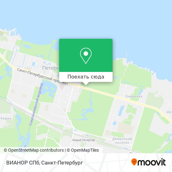 Карта ВИАНОР СПб