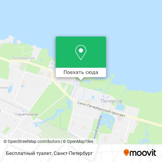 Карта Бесплатный туалет