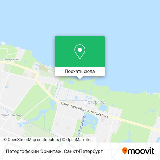 Карта Петергофский Эрмитаж