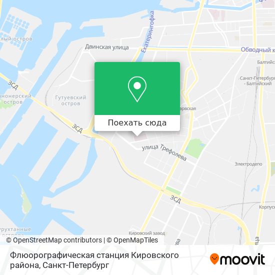 Карта Флюорографическая станция Кировского района